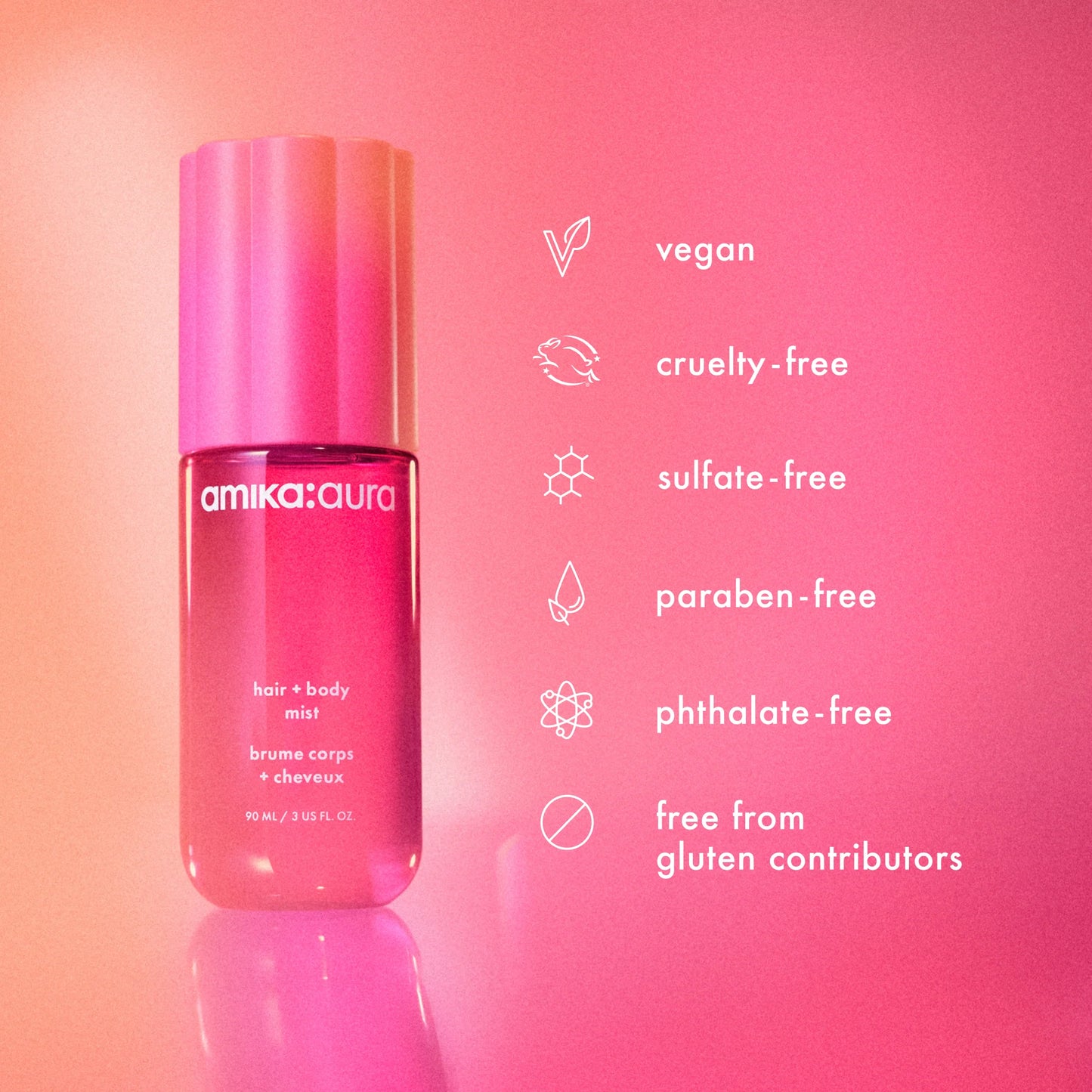 amika:aura
hair and body mist